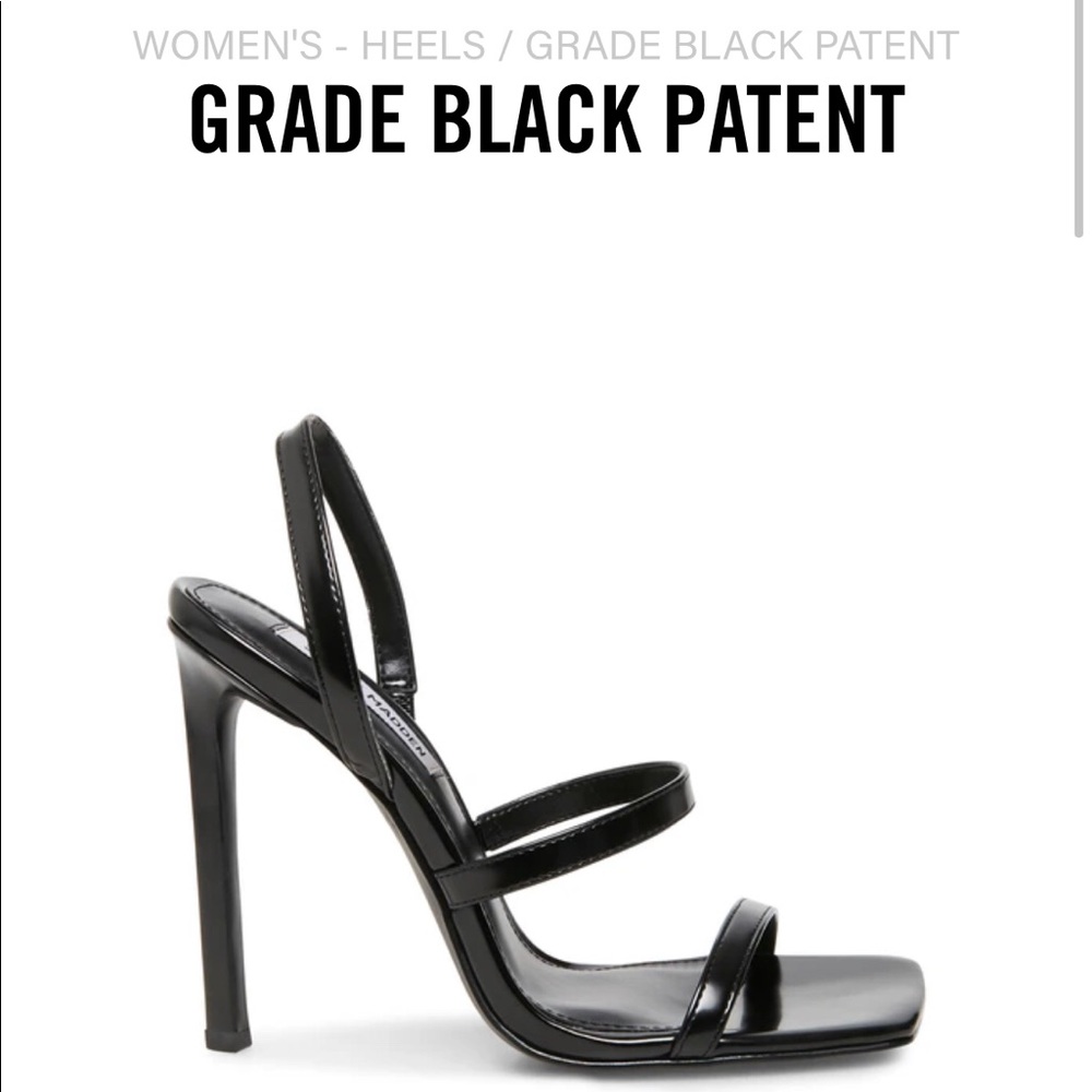 GRADE BLACK PATENT HEELS 🖤